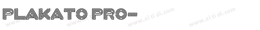 Plakato Pro字体转换